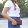 Picture of THE CLOWNFISH Eliana Collection Genuine Leather Zip Around Style Womens Wallet Clutch Ladies Purse with Card Holders (Maroon)