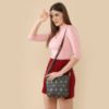 Picture of THE CLOWNFISH Aahna Polyester Crossbody Sling bag for Women Casual Party Bag Purse with Adjustable Shoulder Strap.