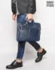 Picture of The Clownfish Cadmus Faux Leather 15.6 inch Laptop Messenger Bag Sling Bag Executive Bag Cross Over Shoulder Bag Office Bag Laptop Briefcase Handbag for Men and Women (Blue)
