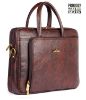 Picture of The Clownfish Trident Series Laptop Briefcase 15.6 inch Laptop Bag Messenger Bag (Dark Brown)