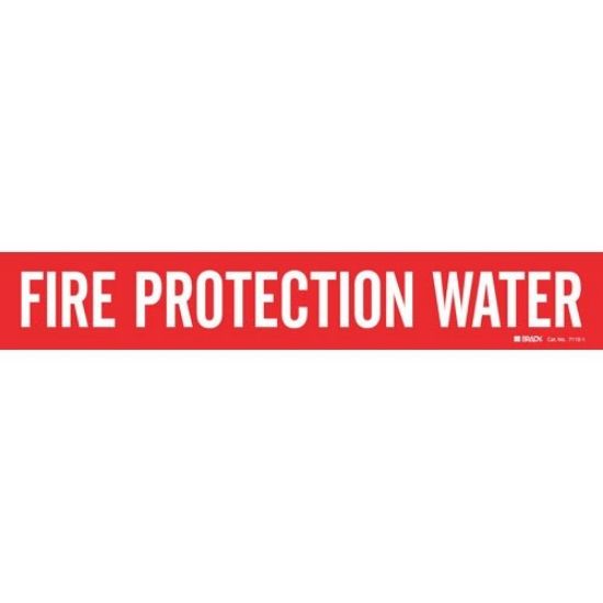 Picture of Brady® Self-Sticking Pipe Marker  Fire Protection Water Part# - 7110-1