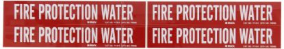 Picture of Brady® Self-Sticking Pipe Marker  Fire Protection Water Part# - 7110-4