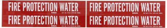 Picture of Brady® Self-Sticking Pipe Marker  Fire Protection Water Part# - 7110-4