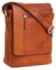 Picture of WILDHORN® Leather 8.5 inch Sling Messenger Bag for Men I Multipurpose Crossbody Bag I Travel Bag with Adjustable Strap I IDIMENSION: L- 8.5inch H- 10.5inch W- 3inch (CARAMEL TAN)