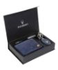 Picture of WildHorn Leather Wallet Keychain & Pen Combo for Men I Gift Hamper (GIFT2052BLU ANT+BLK S+BLU Kring)
