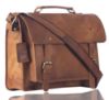 Picture of WildHorn 100% Genuine Leather 15 INCH Laptop Messenger Bag DIMENSION : L-15 inch W-4 inch H-12 inch
