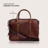 Picture of eske Charlie 16" Genuine Leather Laptop/Macbook Bag for Men, Women | Office Bag | Laptop Messenger Bag with Shoulder Strap | Spacious Compartment | Water Resistant