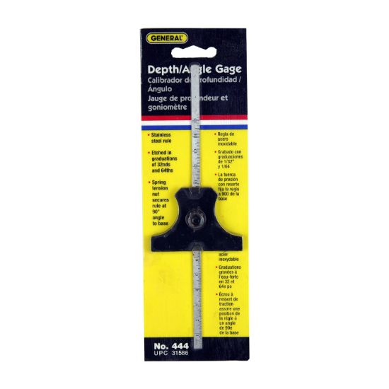 Picture of General Tools Depth Gage & Angle Gage Part# - 444