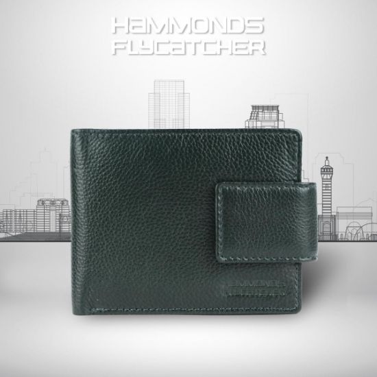 Picture of HAMMONDS FLYCATCHER Genuine Leather Wallet for Men, Sea Green - RFID Protected Leather Purse Wallets for Men -Mens Wallet with 7 Card Slots, Zipper Coin Pocket - Gift for Him on Any Occasions