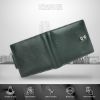 Picture of HAMMONDS FLYCATCHER Genuine Leather Wallet for Men, Sea Green - RFID Protected Leather Purse Wallets for Men -Mens Wallet with 7 Card Slots, Zipper Coin Pocket - Gift for Him on Any Occasions