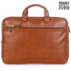 Picture of The Clownfish Triton Faux Leather Expandable 12 inch Laptop Tablet Messenger Bag Briefcase (Tan)