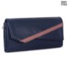 Picture of THE CLOWNFISH Ivana Series Womens Wallet Clutch Ladies Purse Sling Bag with multiple card slots (Navy Blue)