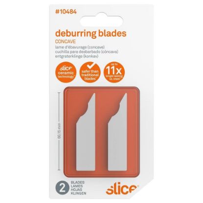 Picture of Slice Slice Deburring Blade  Concave  White Part# - 10484