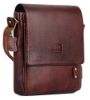 Picture of The Clownfish Classic Series Leather 23 cms Mahogany Messenger Bag
