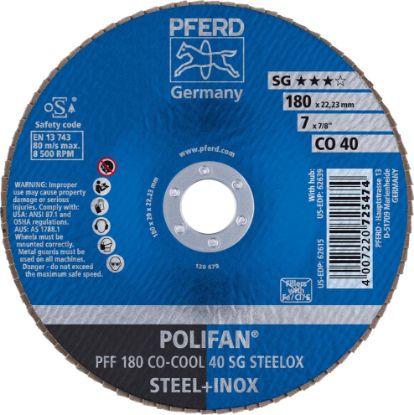 Picture of Pferd 4-1/2 X 7/8 Polifan Sgpco-Cool Flat 60G Part# - 62599