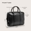 Picture of eske Stephen 16" Genuine Leather Laptop/Macbook Bag for Men | Office Bag for Men | Laptop Messenger Bag with Shoulder Strap