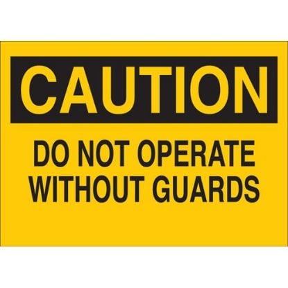 Picture of Brady® Machine & Operational Sign Part# - 85797