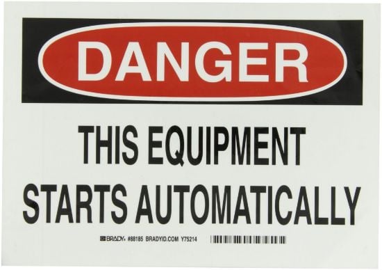 Picture of Brady® Machine & Operational Sign Part# - 88185