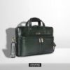 Picture of HAMMONDS FLYCATCHER Genuine Leather Laptop Bag for Men/Office Bag for Men, Green | Fits Upto 16 Inch Laptop/MacBook | Crossbody Handbags with Shoulder Straps - Leather Bag/Side Bag for Men