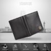 Picture of HAMMONDS FLYCATCHER Genuine Leather Wallets for Men - RFID Protected Bi-Fold Money Wallet with Total 10 Slots/Pockets - Gift for Men - Black