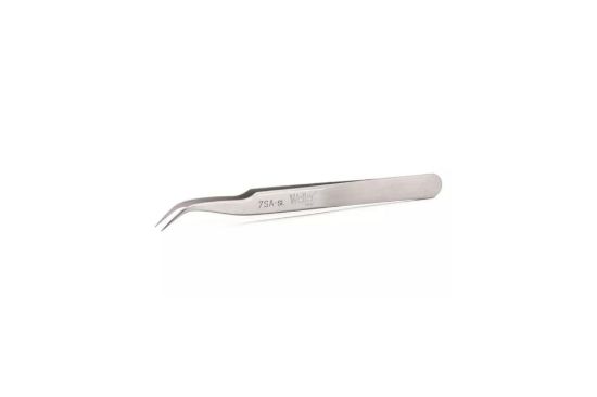 Picture of Crescent® Erem S/S Curved Point Tweezer Italy Part# - 7Sasl