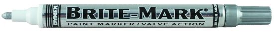 Picture of Dykem Brite-Mark Paint Pen Medium Tip Silver Part# - 84050