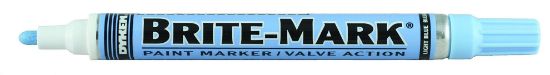 Picture of Dykem Brite-Mark Paint Pen Medium Tip Light Blue Part# - 84008