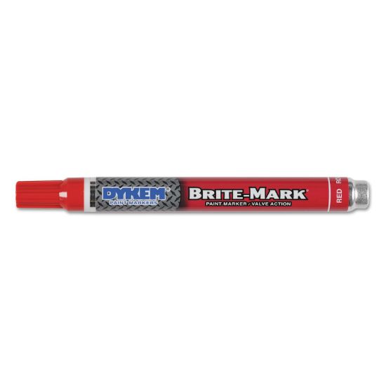 Picture of Dykem Brite-Mark Paint Pen Medium Tip Red Part# - 84006