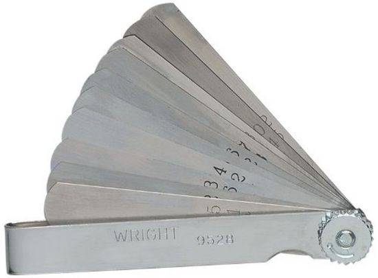 Picture of Wright Tool Feeler Gauge 10 Blade Sae Part# - 9528