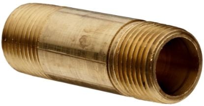 Picture of Coilhose Pneumatics 3/8"Mpt X 2" Nipple Brass Pipe Ftg Part# - Nl0602