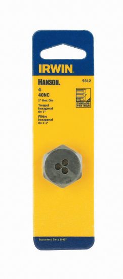 Picture of Irwin® Die 4-40Nc1 Hex Carded H Part# - 9312