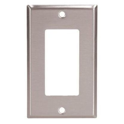 Picture of Eaton Crouse-Hinds Wallplate 1G Decorator Mid Ss Part# - 93934-Box