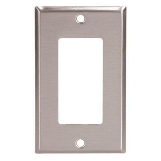 Picture of Eaton Crouse-Hinds Wallplate 1G Decorator Mid Ss Part# - 93934-Box