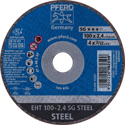 Picture of Pferd 4 X 3/32 X 5/8 T1 Cut-Off Wheel A46 S Sg Part# - 63502