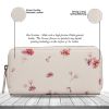 Picture of MAI SOLI Cosmos Genuine Leather Hand Wallet for Women, Clutch for Girls, Purse for Women with 12 Card Slots, 1 Coin Pocket and Currency Compartments, Flower Printed Zip Closure Gift for Women - Beige