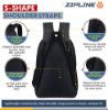Picture of Zipline Stylish Casual 36L Standard Backpack School College Bag For Men Women Boys & Girls (1-Medium Black Bag)