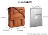 Picture of WildHorn� Leather 11.5 inch Messenger Bag for Men I Multipurpose Bag I Office Bag I Travel Bag with Adjustable Strap DIMENTION : L-11.5 inch W-3 inch H-13.5 inch