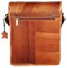 Picture of WildHorn® Leather 10.5 inch Sling Messenger Bag for Men I Multipurpose Crossbody Bag I Travel Bag with Adjustable Strap I IDIMENSION: L- 10.5 inch H- 13 inch W- 3 inch (Tan Vintage)