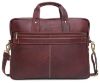Picture of WildHorn® Leather Messenger Bag up to 15.6 inch| Padded Compartment | Office Bag I Adjustable Shoulder Strap | Carry Handle (Maroon)