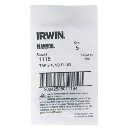 Picture of Irwin® Tap 5-40Nc Plug Hanson Part# - 1116Zr