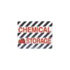 Picture of Brady® 14 In X 18 In B534Fs Bk/Rd/Wt Chem Storage Part# - 104498