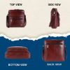 Picture of HAMMONDS FLYCATCHER Leather Sling Bag for Men - Natural Brown Crossbody One Side Bag with Multiple Pockets, Adjustable Shoulder Straps - Messenger Bag Ideal for Travel and Office Use, 1-Year Warranty