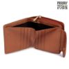 Picture of The Clownfish Women's Faux Leather Wrist Wallet Clutch Purse (Brown)