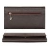 Picture of The Clownfish Jenessa Collection Genuine Leather Womens Wallet Clutch Ladies Purse with Multiple Card Slots & ID Card Window (Dark Chocolate Brown)