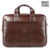 Picture of The Clownfish Faux Leather Expandable Capacity 15.6 inch Laptop Messenger Bag (Dark Brown)