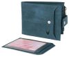 Picture of WildHorn Leather Wallet for Men | Ultra Strong Stitching | Handcrafted | Zip Wallet with 9 Card Slots | 2 ID Slots (Blue Hunter)