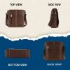 Picture of HAMMONDS FLYCATCHER Genuine Leather Sling Bag for Men - Brushwood Crossbody Messenger Bag with Multiple Compartments - Adjustable Straps - Stylish Side Bag for Travel, Work, College - 1-Year Warranty