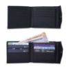 Picture of THE CLOWNFISH RFID Protected Genuine Leather Wallet for Men with Multiple Card Slots (Black)