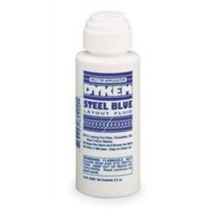 Picture of Dykem Steel Blue Layout Fluid2 Oz. Felt Tip Applicato Part# - 80200