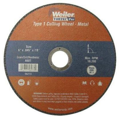 Picture of Weiler® 6 X 045 Wolv Ty1 C-O Whl  A60T  7/8 Ah Part# - 56273